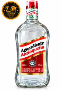 Aguardiente antioqueño Litro Tapa Roja