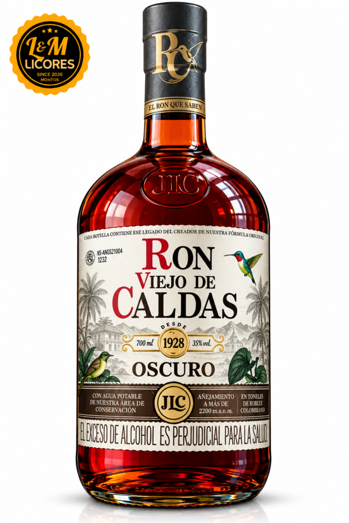 Ron Viejo de Caldas Oscuro 700 ML doble