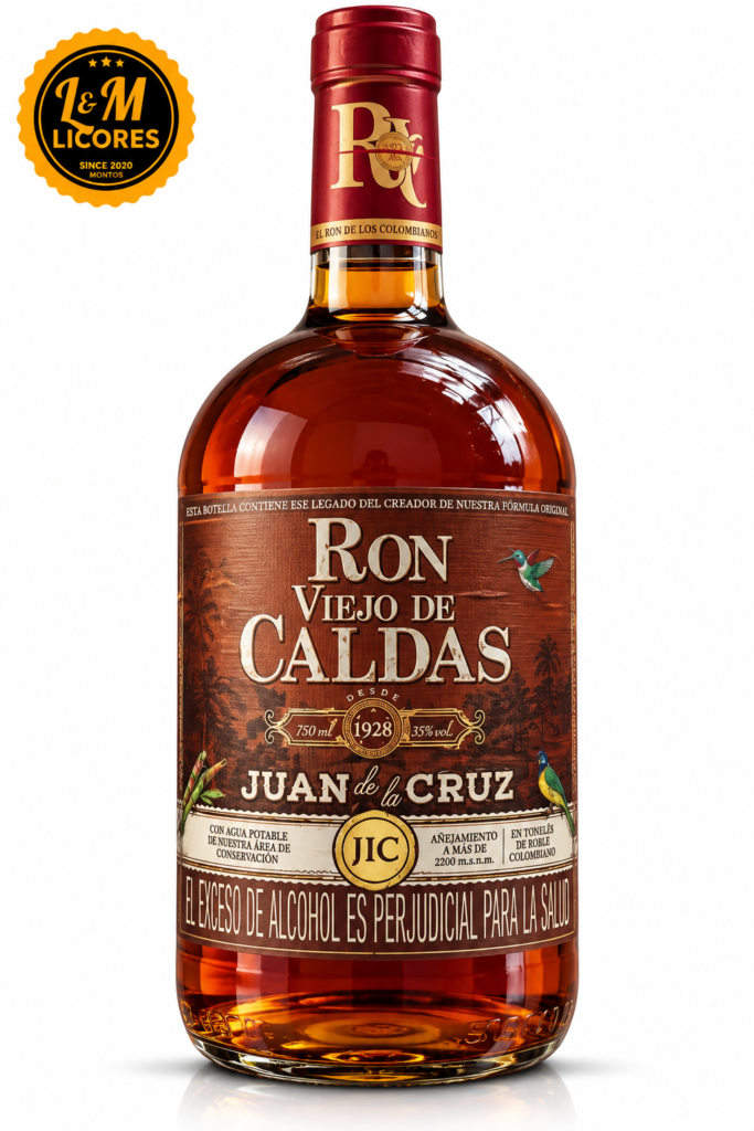 Ron viejo de Caldas 5 Años juan de la cruz 750 ML