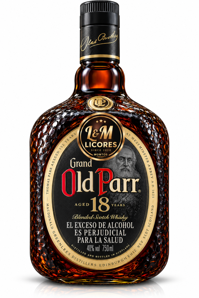 Whisky old parr 18 años botella 750ml