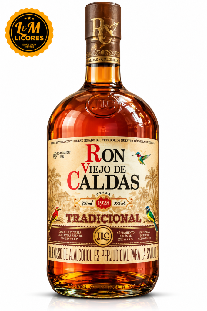 Ron viejo de Caldas Tradicional 3 Años 750 ml