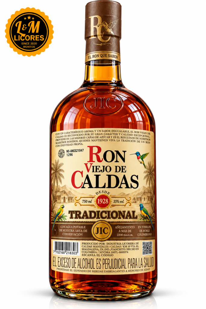 Ron viejo de Caldas Tradicional Garrafon 1750 ML