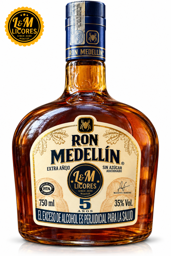 Ron Medellín 5 Años 750 ml Doble